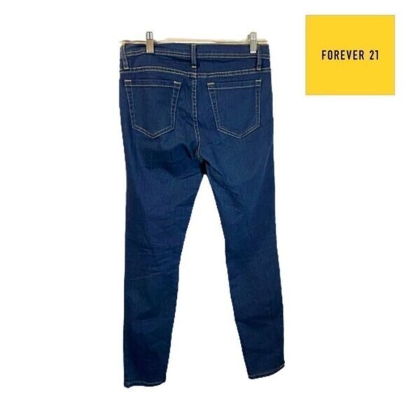 Forever 21 Womens Blue‎ Denim Skinny Jeans Size 27 - Picture 2 of 5